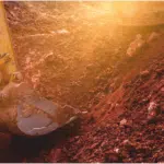 kepce tarafından sahada bir hafriyat calismasi